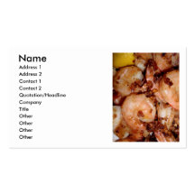 Garlic Shrimp Business Card Templates