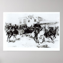 Garret brings in Billy the Kid, 1880 Print