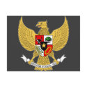 Garuda Pancasila, t Arms Indonesia, Indonesia postcards