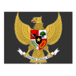 Garuda Pancasila, t Arms Indonesia, Indonesia Post Cards