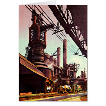 Gary, Indiana Blast Furnace 1930 Cards