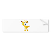 Gary The Gazelle Bumper Sticker