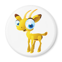 Gary The Gazelle Fridge Magnet