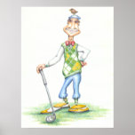 Gary the golfer poster