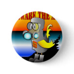 Gas Can Canary in HazMat suit buttons
