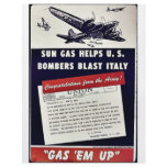 Gas 'Em Up, Sun Gas Helps U.S. Bombers Blast Italy flyers