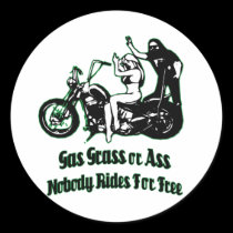 Gas Grass or Ass stickers