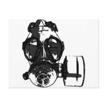 Gas Mask Postcards