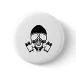 gas mask stencil logo buttons