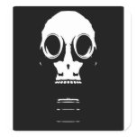 Gas Mask Stencil Sticker