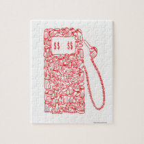 GAS PUMP made of SHIEKS, COMPRISED OF LITTLE FACES puzzles