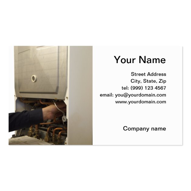 gas service engineer business card