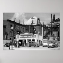Gas Station, 1939 Print