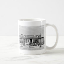 Gas station - Edcouch, Texas: 1939 Coffee Mug