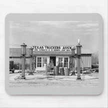 Gas station - Edcouch, Texas: 1939 Mouse Pad