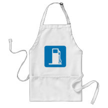 Gas Station Highway Sign Aprons