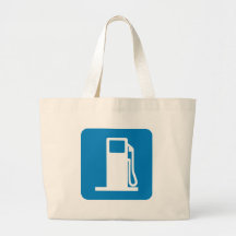 Gas Station Highway Sign Canvas Bag