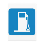 Gas Station Highway Sign postcards