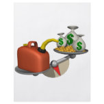 Gas Vs Money flyers