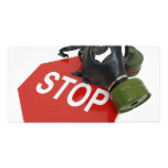 GasMaskStopSign052409 photo cards