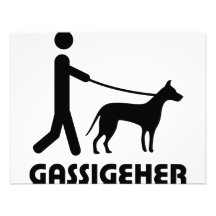 Gassigeher dog walker hund personalized invite