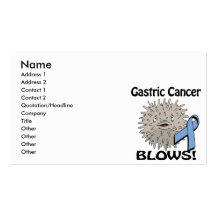 Gastric Cancer Blows Awareness Design Business Card Templates