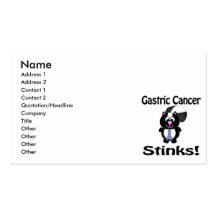 Gastric Cancer Stinks Skunk Awareness Design Business Cards