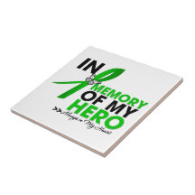Gastroparesis Tribute In Memory of My Hero Ceramic Tile