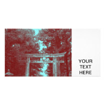 Gate leading to Temple Photo Card Template