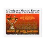 Gates of Hell Halloween Martini Recipe Postcard