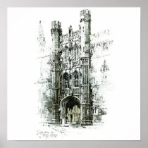 Gateway to Kings College Canvas Posters