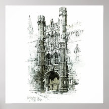 Gateway to Kings College Canvas Posters