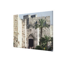 Gateway to the Old City Stretched Canvas Print
