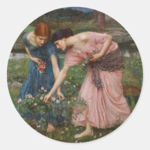 Gather Ye Rosebuds While Ye May - Waterhouse Sticker