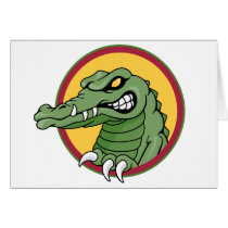 Gator Mascot Greeting Card