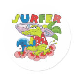 Gator Surfing Stickers