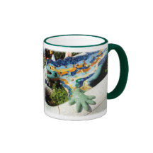 Gaudi Lizard Mosaics Mugs