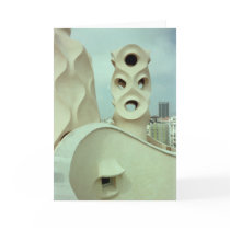 Gaudi sculpture (blank) greeting cards
