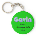 Gavin Name Tag ID Keychain