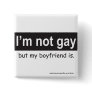 Gay Boyfriend Square Buttons