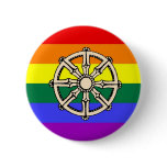 Gay Buddhist Pride Buttons