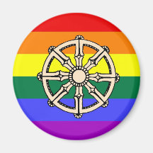 Gay Buddhist Pride Magnet