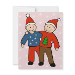 Gay Christmas Couple invitations