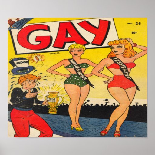 Gay Comics Comic Book Poster Zazzle 0090