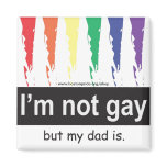 Gay Dad Magnet Square