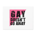 Gay Doesn't Go Away Light Postcard
