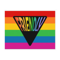 Gay Friendly Triangle Post Card