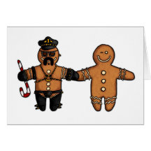 gay gingerbread couple cards