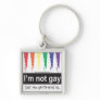 Gay Girlfriend Square Keychain