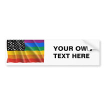 GAY HUMOR GAY PRIDE STRIPES BUMPER STICKER